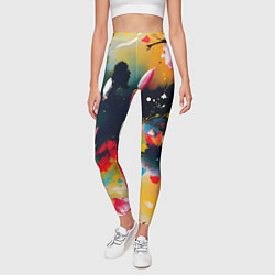 Леггинсы женские Глубокая абстракция, цвет: 3D-принт — фото 2