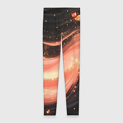 Леггинсы женские Персиковая волна текстура, цвет: 3D-принт