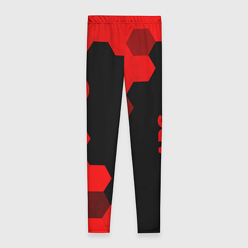 Женские легинсы ARC Raiders - red gradient вертикально / 3D-принт – фото 2