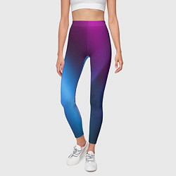 Леггинсы женские Multicoloured, цвет: 3D-принт — фото 2