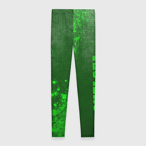 Женские легинсы Chelsea - green gradient вертикально / 3D-принт – фото 2