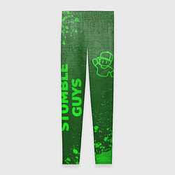 Леггинсы женские Stumble Guys - green gradient вертикально, цвет: 3D-принт