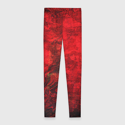Женские легинсы Абстракция - red shabby wall / 3D-принт – фото 2