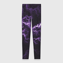 Леггинсы женские Lightning purple flicker, цвет: 3D-принт