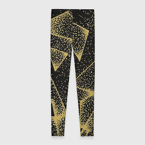 Женские легинсы Triangle yellow with dots / 3D-принт – фото 2