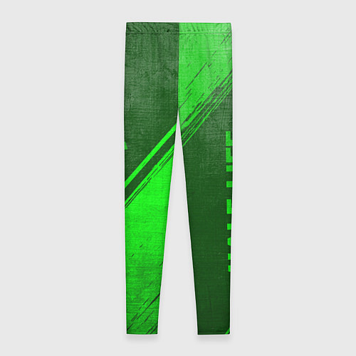 Женские легинсы Half-Life - green gradient вертикально / 3D-принт – фото 2