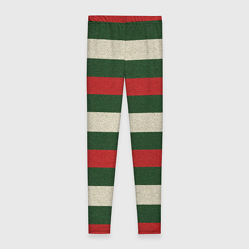 Женские легинсы Цветные лини текстура ткани / 3D-принт – фото 2