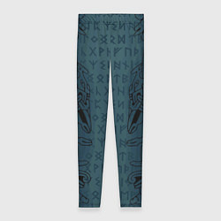 Женские легинсы Руны и скандинавская татуировка Одина
