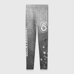 Женские легинсы Galatasaray - grey gradient вертикально