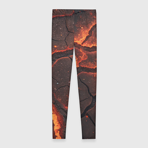 Женские легинсы Огонь и лава / 3D-принт – фото 2