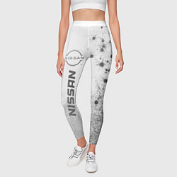 Леггинсы женские Nissan - white gradient по-вертикали, цвет: 3D-принт — фото 2