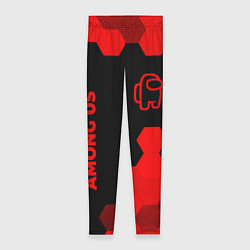 Женские легинсы Among Us - red gradient вертикально