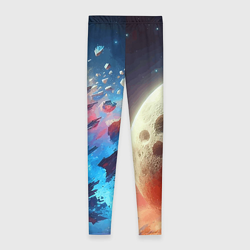 Женские легинсы Разрыв космического тела - нейроарт / 3D-принт – фото 2