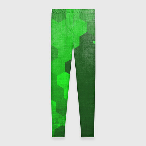 Женские легинсы The Last Of Us - green gradient по-вертикали / 3D-принт – фото 2