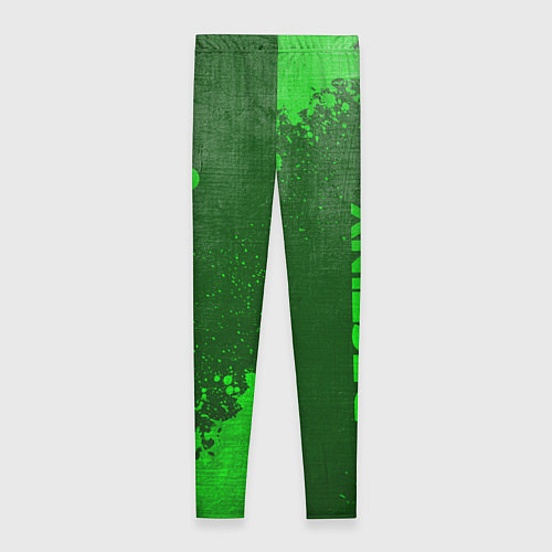 Женские легинсы Destiny - green gradient вертикально / 3D-принт – фото 2