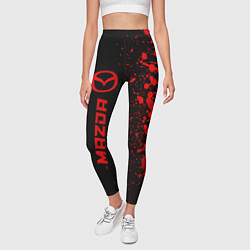 Леггинсы женские Mazda - red gradient по-вертикали, цвет: 3D-принт — фото 2