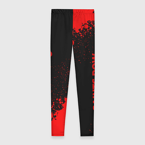 Женские легинсы Saints Row - red gradient вертикально / 3D-принт – фото 2