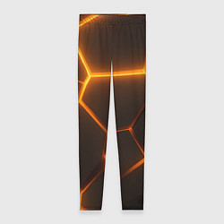 Леггинсы женские Оранжевое свечение текстура, цвет: 3D-принт