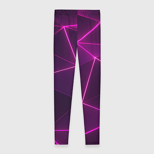 Женские легинсы Плиты с фиолетовыми гранями / 3D-принт – фото 2