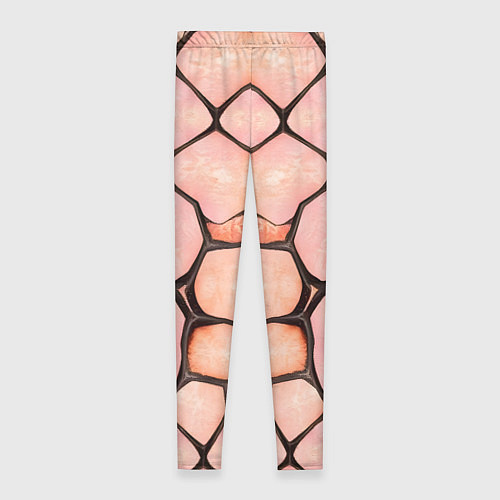 Женские легинсы Розовые пятна жирафа / 3D-принт – фото 2