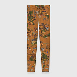 Леггинсы женские Земли Фабрики - Герои 3, цвет: 3D-принт