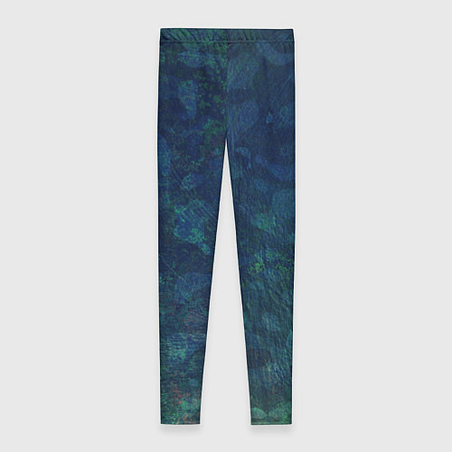 Женские легинсы Абстракция - marine camouflage / 3D-принт – фото 2