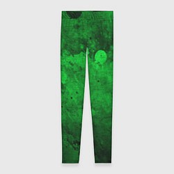 Женские легинсы Абстракция - green acid stains