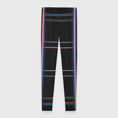 Женские легинсы Neon red blue black / 3D-принт – фото 2
