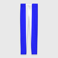 Женские легинсы Color white blue line