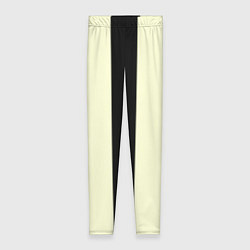 Женские легинсы Color black beige line