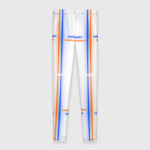 Женские легинсы Neon white orange blue / 3D-принт – фото 2