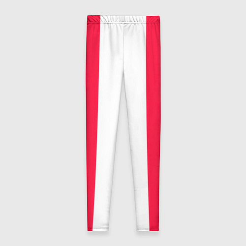 Женские легинсы Color red white line / 3D-принт – фото 2