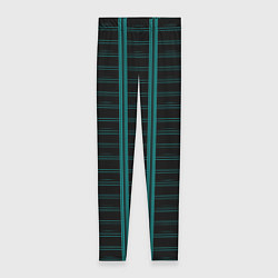 Леггинсы женские Color blue dark stripe, цвет: 3D-принт