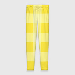 Женские легинсы Солнечный желтый тартан