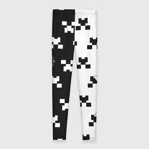 Женские легинсы Doom x minecraft pattern / 3D-принт – фото 2