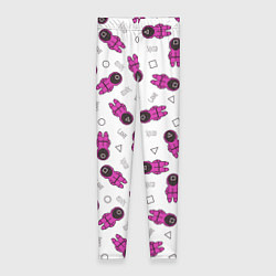 Леггинсы женские Персонажи корейского сериала игра в кальмара, цвет: 3D-принт