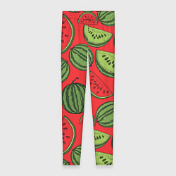 Женские легинсы Сочный арбузный паттерн