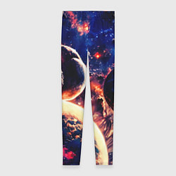 Леггинсы женские Фантастический космос планеты, цвет: 3D-принт