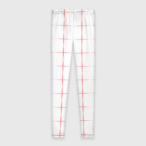 Женские легинсы Color white red crosses / 3D-принт – фото 2