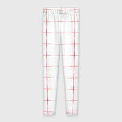 Женские легинсы Color white red crosses