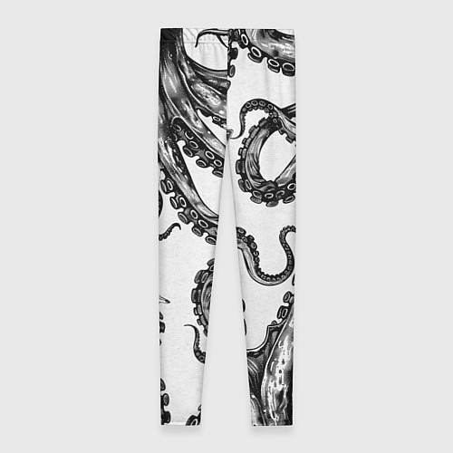 Женские легинсы Junji Ito Death Stranding Tomie and octopus patter / 3D-принт – фото 2
