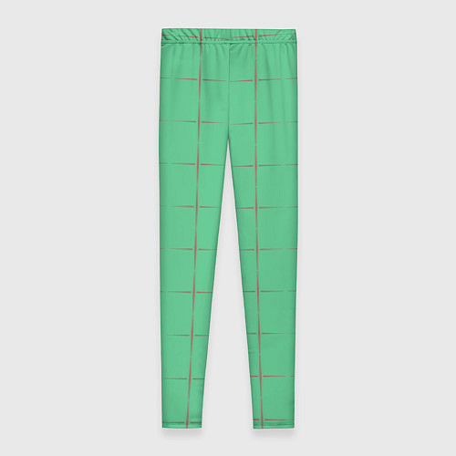 Женские легинсы Color green stripes / 3D-принт – фото 2