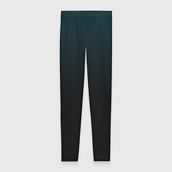 Женские легинсы Морская глубина в чёрном