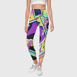 Леггинсы женские Пришелец, цвет: 3D-принт — фото 2