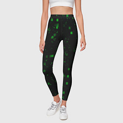 Леггинсы женские Color green khaki, цвет: 3D-принт — фото 2