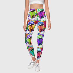 Леггинсы женские Donald Trump - pop art poster, цвет: 3D-принт — фото 2