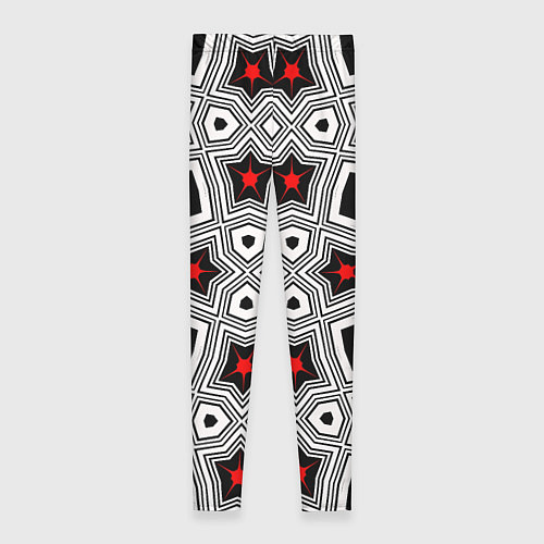 Женские легинсы Звезды в геометрической абстракции / 3D-принт – фото 2