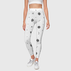 Леггинсы женские Шишки из Бузулукского бора, цвет: 3D-принт — фото 2