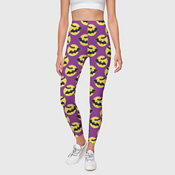 Леггинсы женские Паттерн с летучими мышами, цвет: 3D-принт — фото 2