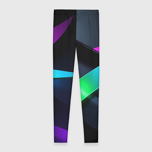 Женские легинсы Neon colored geometric / 3D-принт – фото 2